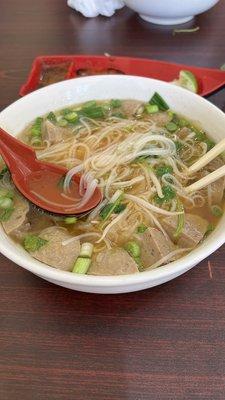 Pho 6. Beef Meatball Noodles Soup