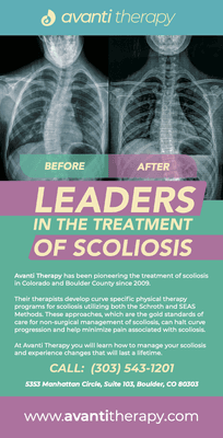 Avanti Therapy ,Boulder. Treatment of Scoliosis