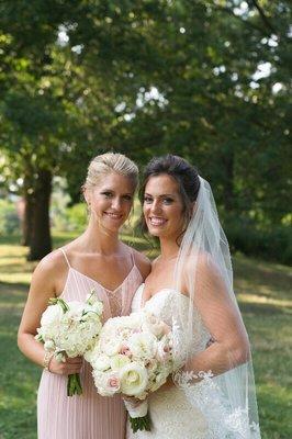 Bride and bridesmaid looking gorgeous in their natural GLOW tan.