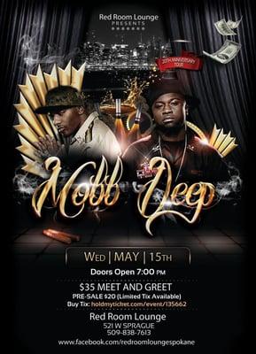 Mobb Deep 20th anniversary Tour! Here At Red Room Lounge May 15th 2013