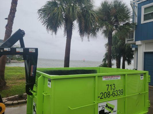 Our bins get to see the Texas Coast. Tiki Island is fabulous!