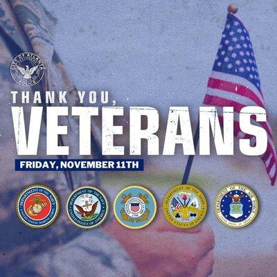 Thank you Veterans!