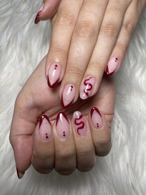 Gel Mani nails art