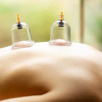 Red Light Scrapping Cupping Healing Therapy