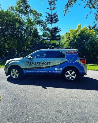 If you see this car on the road, know that a student is being trained on how to be a safe and responsible driver.