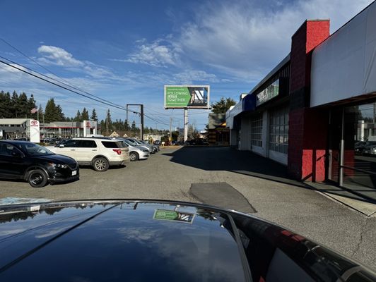 The front of store