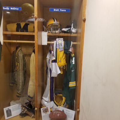 Brett Favre's locker