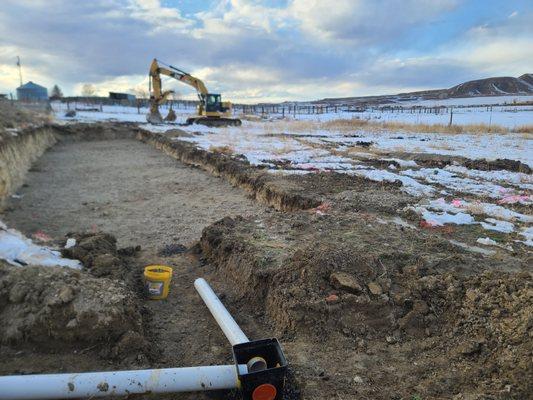 Leach Field Installation