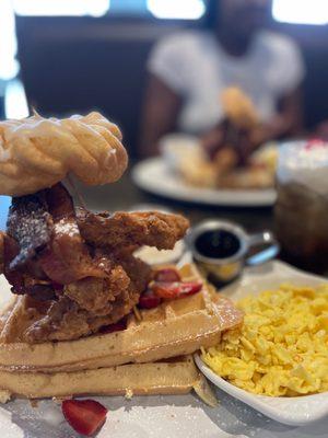 Southern Fried Chicken & Sausage Waffle