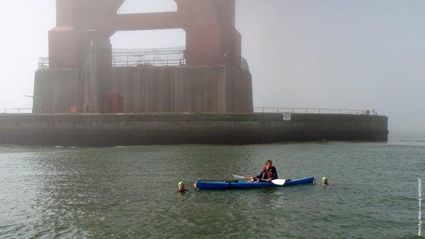 Swimming the Golden Gate Bridge