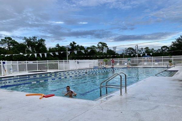 The aquatics area.