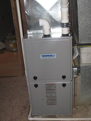 New Tempstar furnace we installed.