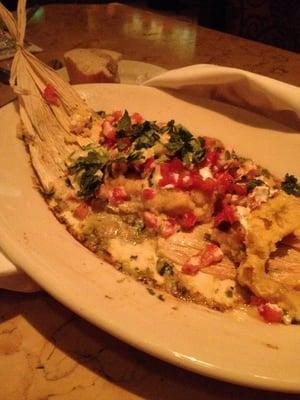 Corn tamale from Cheesecake Factory....OMG so good