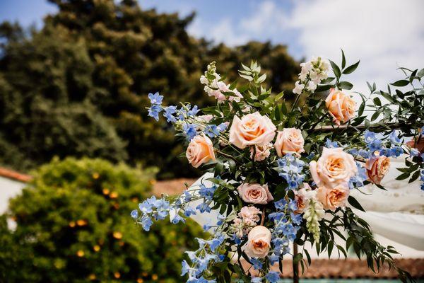 I was blown away by the flowers for the chuppah