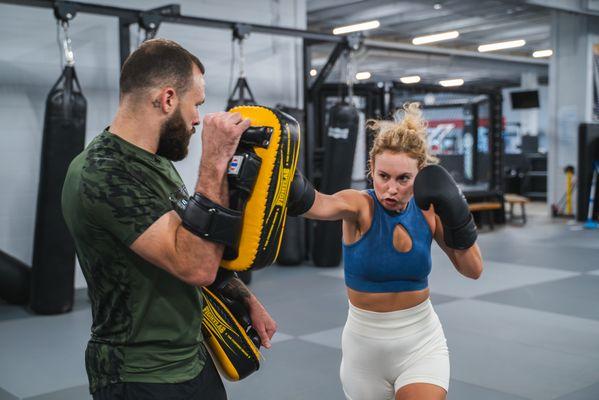 private kickboxing training