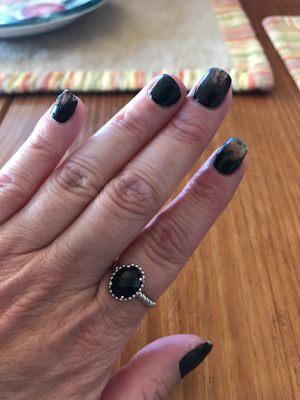 Manicure done yesterday at Diamonds Nail, SC