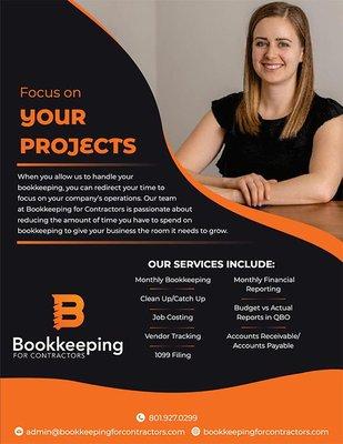 We found Bookkeeping for Contractors in the Utah Valley Home Builders Association magazine.