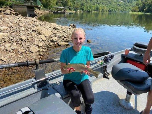 Trout in White River, Arkansas