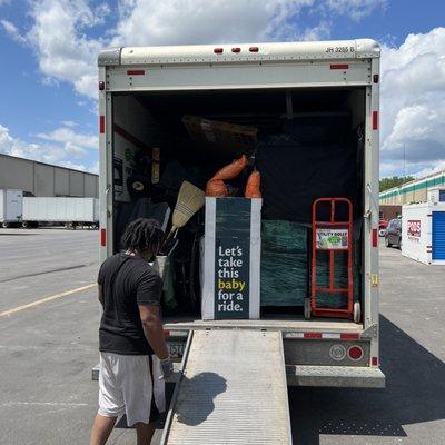 Fully packed 26ft box truck