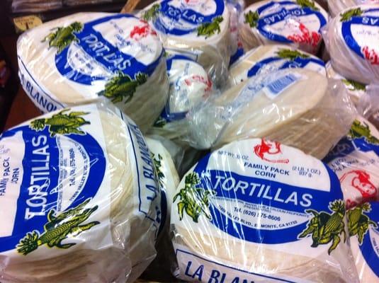 Warm freshly made tortillas