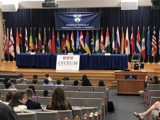 Lyceum of Monterey County's Model United Nations event.