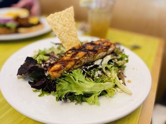 Glazed Salmon with House Salad