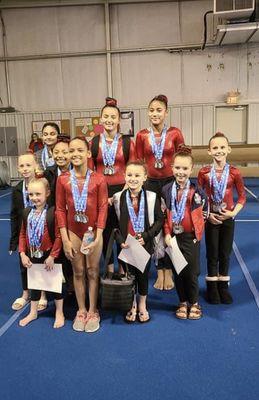 Virtual gymnastics meet December 2021 rewards