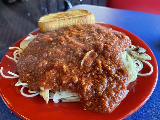 Spaghetti with meat sauce