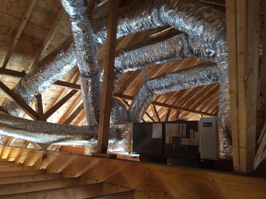 Added a full heat pump system to a bonus room above a detached garage