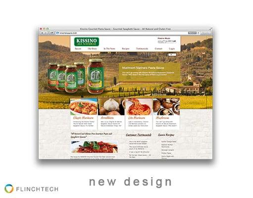 Kissino Sauce Website Design