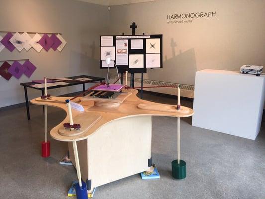 Krasl Art Center's Art Lab had an interactive Harmonograph the day I visited.