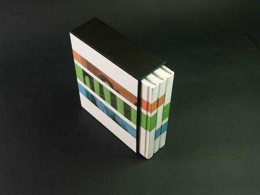 Slipcase with digitally printed exterior.