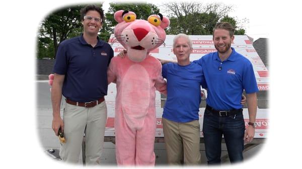 We love when the Pink Panther comes to help out our latest video!