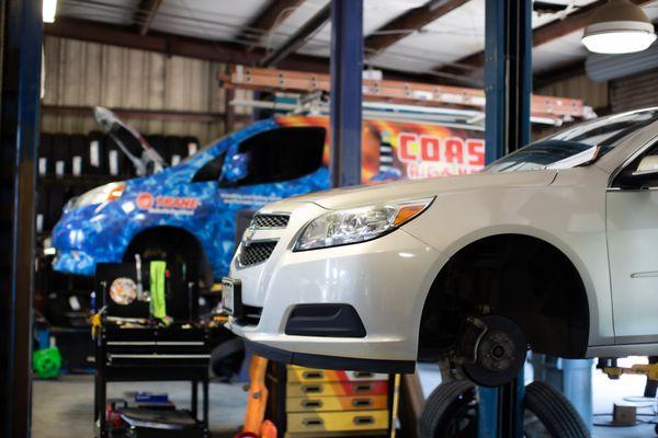 Come visit us at one of our two locations for your tire and automotive needs.