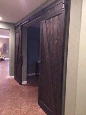 Here is a photo of our Barn doors that Rustic Renovations installed beautiful. Great craftsmanship