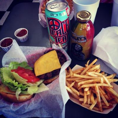 Classic burger and fries