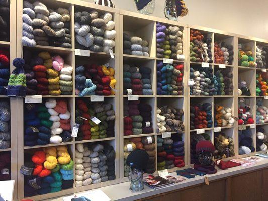 Walls of yarn.