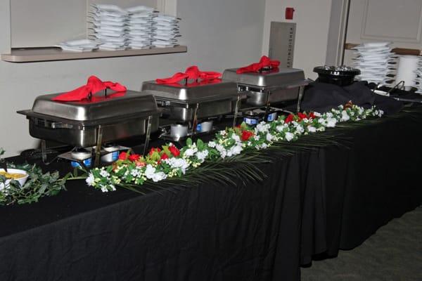 Buffet table