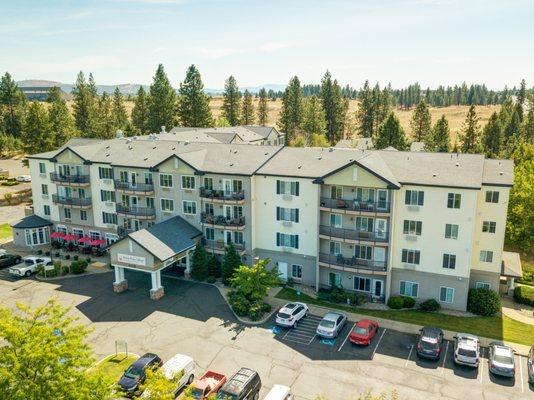 North Point Village | Assisted Living & Memory Care | Spokane, WA | Exterior aerial view