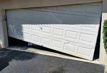 garage door off track