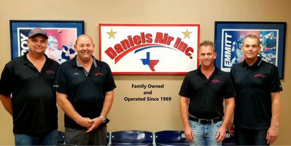 Owners Roger Daniels, Cary Daniels, Tracy Daniels, Frank Daniels