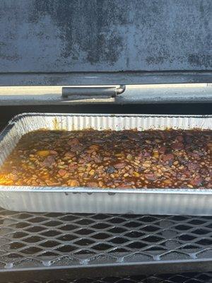 Smoked baked beans