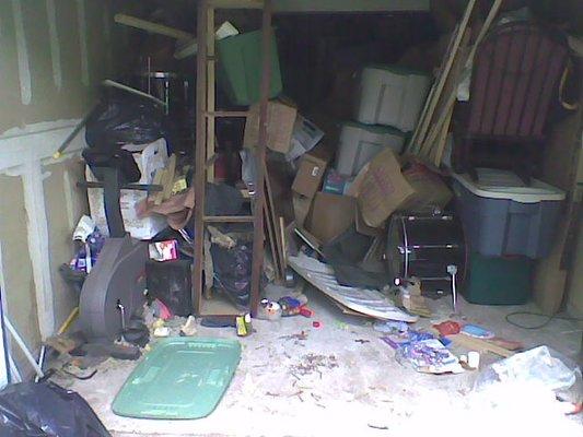 Time to cleanout and organoze your cluttered garage.