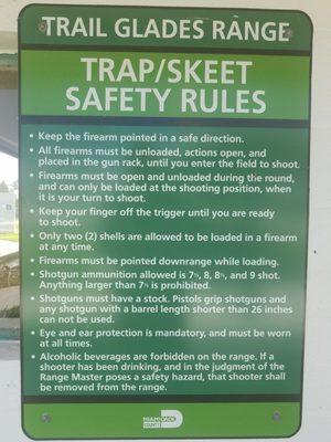 Trap / Skeet Safety Rules