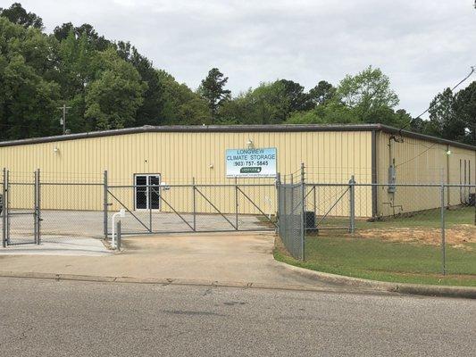 Front of facility and entrance gate