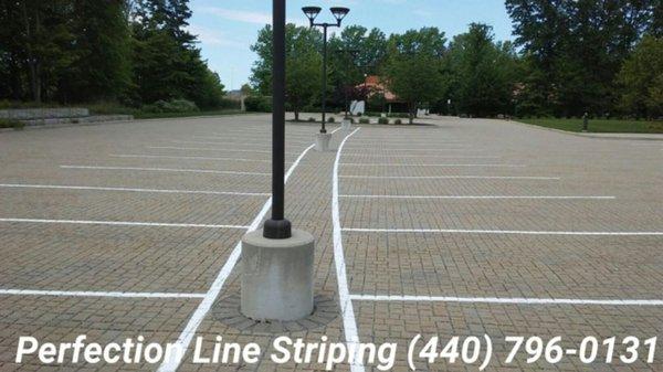 Striping on Pavers