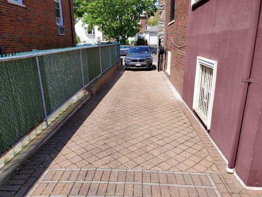 Like the other photo we installed pavers for the driveway