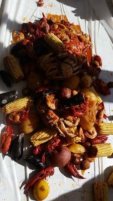 Louisiana style Crawfish feast.