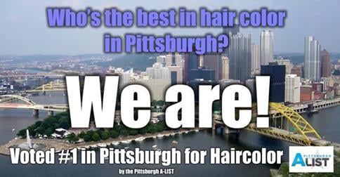 We won Best Hair Color in Pittsburgh!