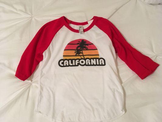 California jersey tee, size 18- 24 mo. Love this store!